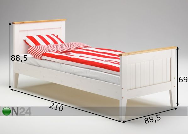 Кровать Scala 80x200 cm размеры