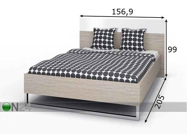 Кровать Style + матрас Inter Pocket 140x200 cm размеры