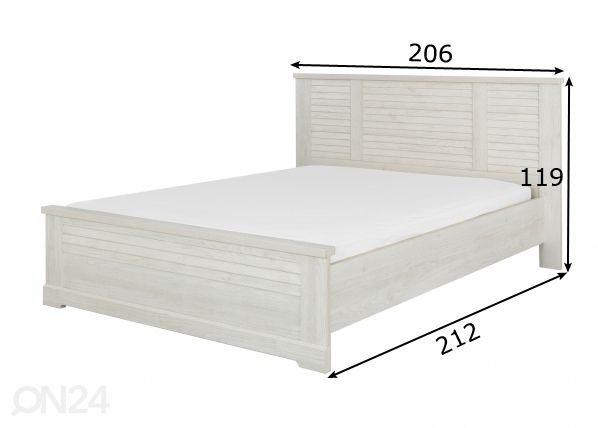 Кровать Thelma 180x200 cm размеры