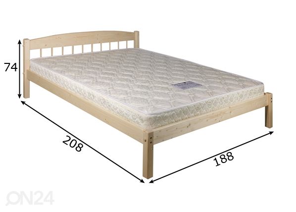 Кровать Tiina 180x200 cm размеры