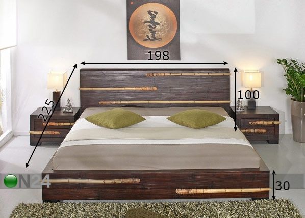 Кровать Tikal 180x200 cm размеры