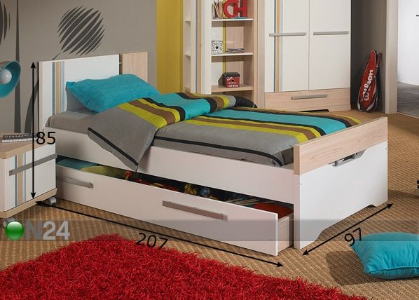 Кровать Titouan 90x200 см размеры