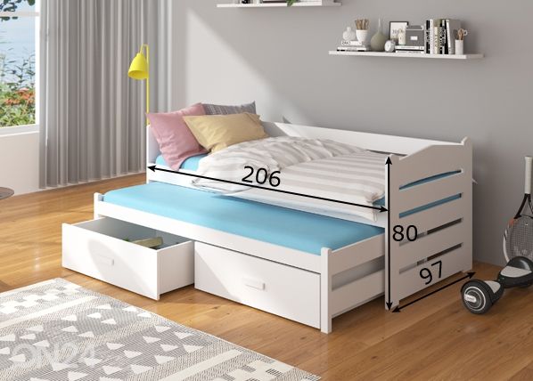 Кровать Tooele I 90x200 cm размеры