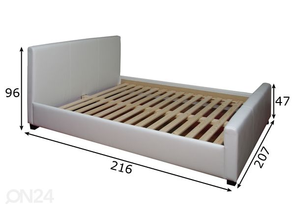 Кровать Venecija 200x200 cm размеры