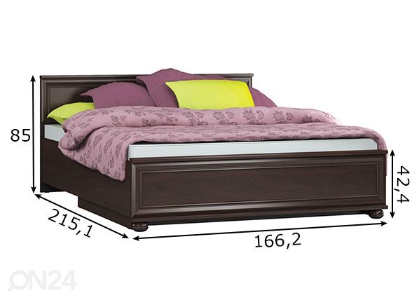 Кровать Verdi 160x200 cm размеры