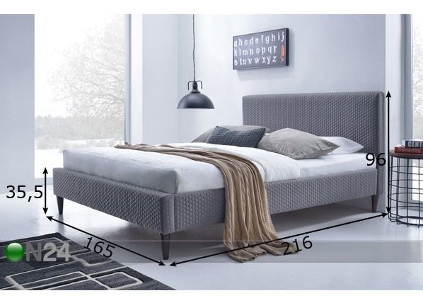 Кровать Veronique 160x200 cm размеры