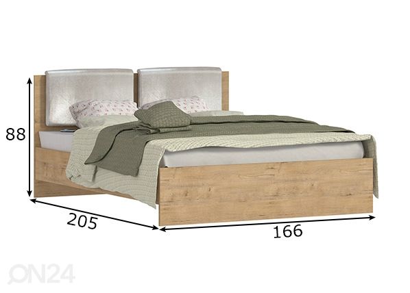 Кровать Vesta 160x200 cm размеры