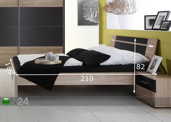 Кровать Vicenza 180x200 см размеры