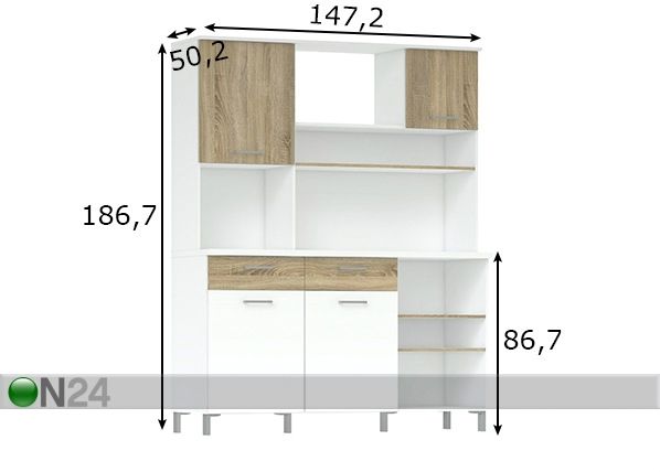 Кухня Buffet 147 cm размеры