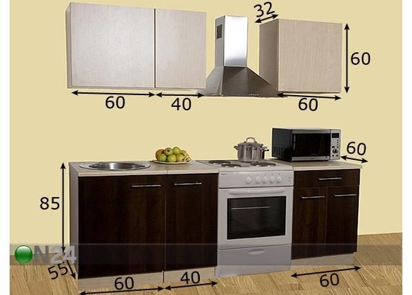 Кухня Kaisa 1 mini 160 cm размеры