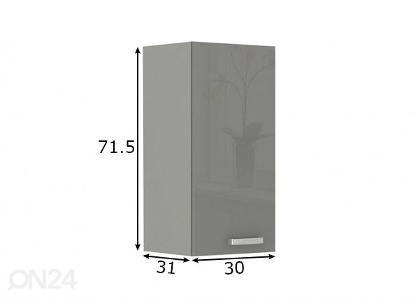 Кухонный шкаф (верхний) 40 cm размеры