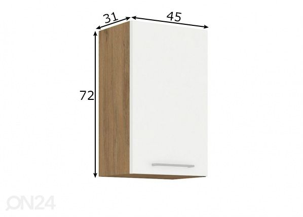Кухонный шкаф (верхний) 45 cm размеры