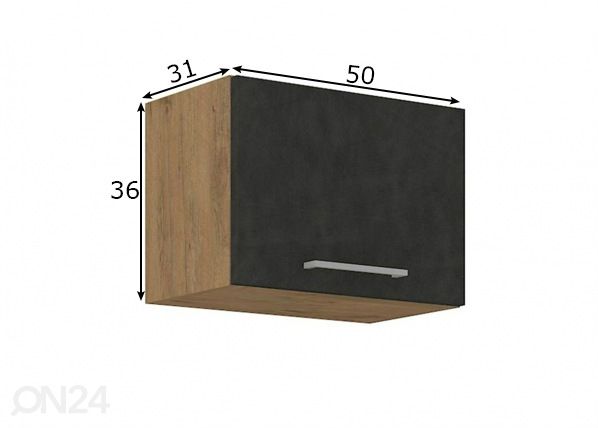 Кухонный шкаф (верхний) 50 cm размеры