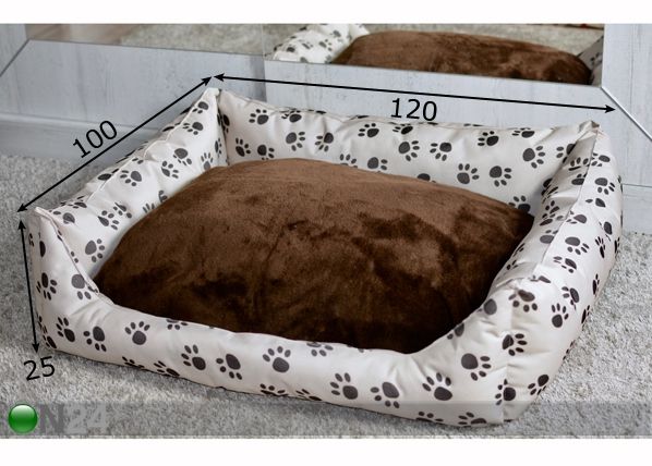 Лежак для собак Paw S6 120x100 cm размеры