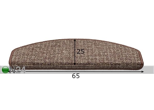 Лестничный коврик для ступеньки Imola 25x65 cm размеры
