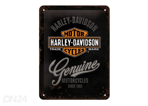 Металлический постер в ретро-стиле Harley-Davidson Motorcycles 15x20 см