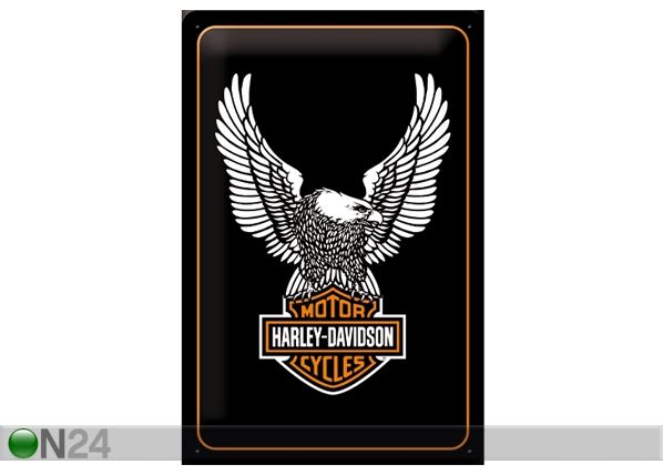 Металлический постер Harley-Davidson 20x30 см