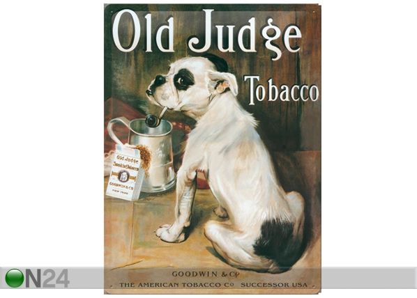 Металлический постер Old Judge Tobacco 30x40 см