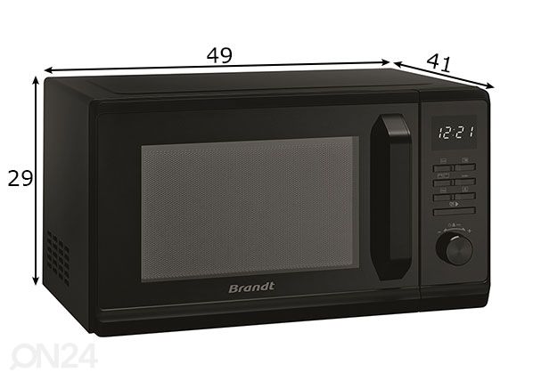 Микроволновая печь Brandt размеры