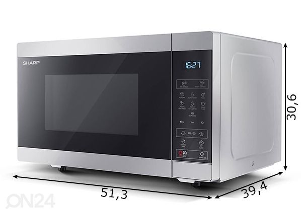 Микроволновая печь Sharp YC-MS51ES размеры