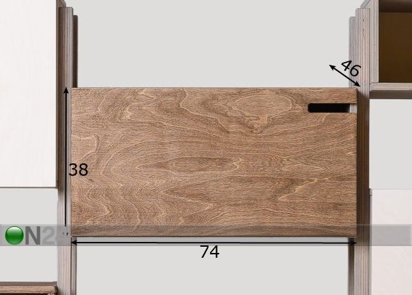Модульный барный шкаф / офисный шкаф Max размеры