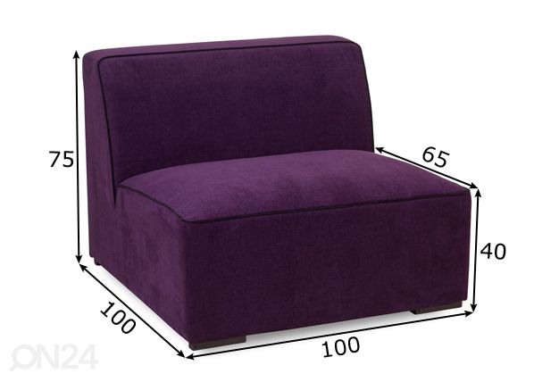 Модуль дивана Jesse размеры
