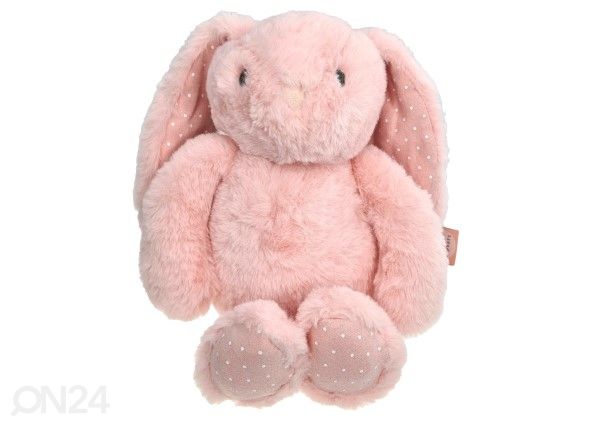 Мягкая игрушка кролик розовый 30 см