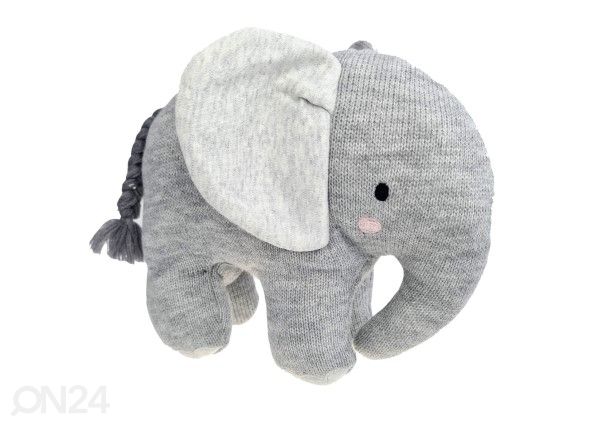 Мягкая тканая игрушка слон серый
