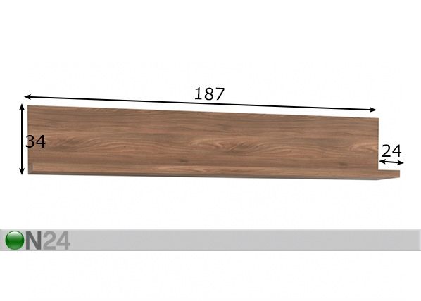 Навесная полка 187 cm размеры