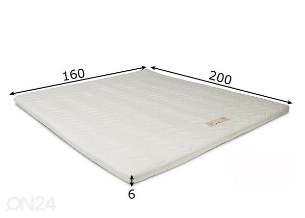 Наматрасник Madrazzi memory foam-ist 160x200x6 cm размеры