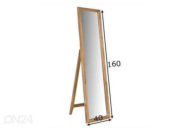 Напольное зеркало Mondeo 40x160 см размеры