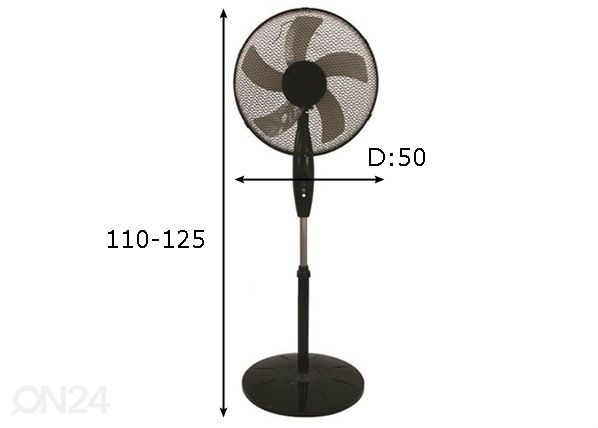 Напольный вентилятор Coolwave 60 Вт размеры