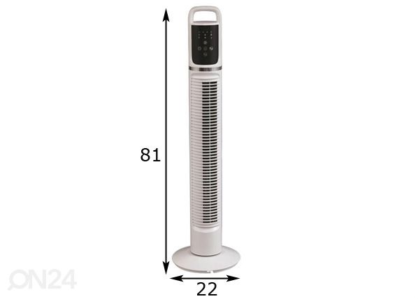 Напольный вентилятор Tower с ионизатором + пульт дистанционного управления размеры