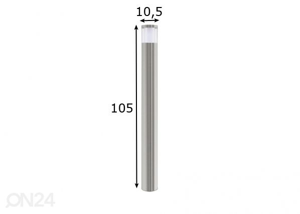 Наружный LED светильник Basalgo 1 размеры