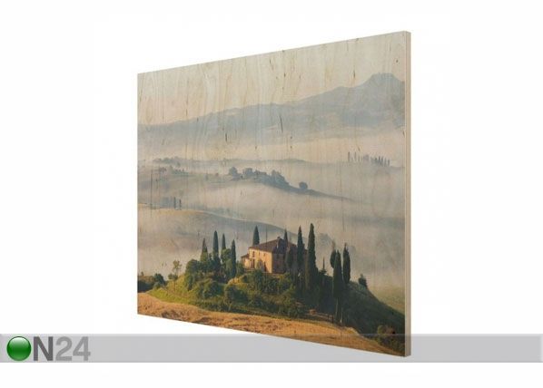 Настенная картина на древесине Country House in Tuscany