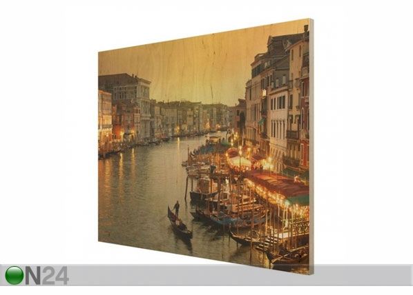 Настенная картина на древесине Grand Canal of Venice