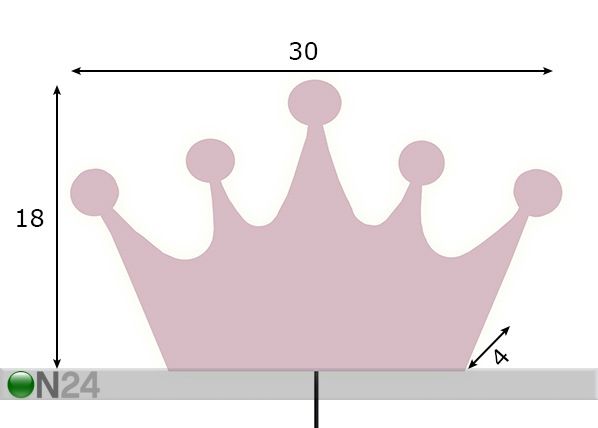 Настенная лампа Crown размеры