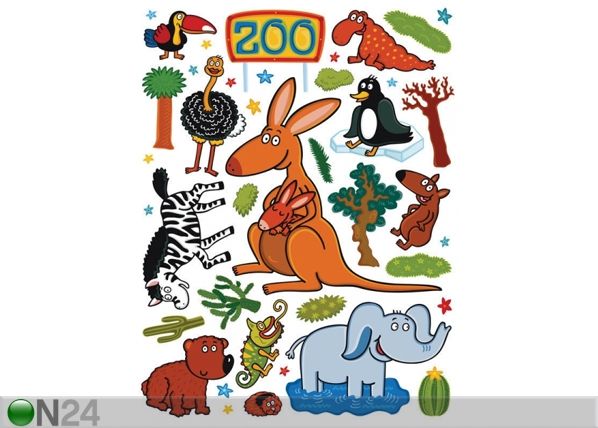 Настенная наклейка Zoo 65x85 cm