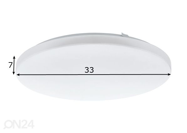Настенно-потолочный светильник Frania Ø 33 см размеры