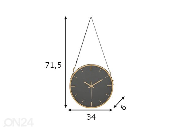 Настенные часы Elegant 34x71,5 cm размеры