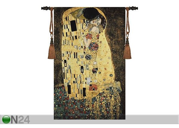 Настенный ковер Гобелен Klimt Kiss 139x89 см