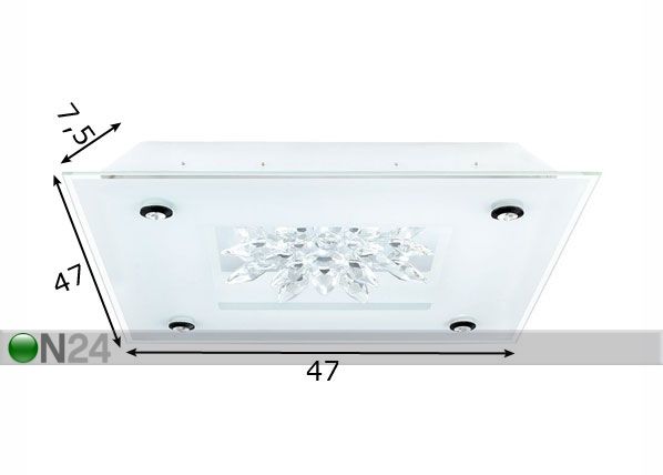 Настенный/потолочный светильник Benalua LED размеры