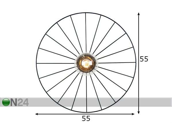 Настенный / потолочный светильник Wheel размеры