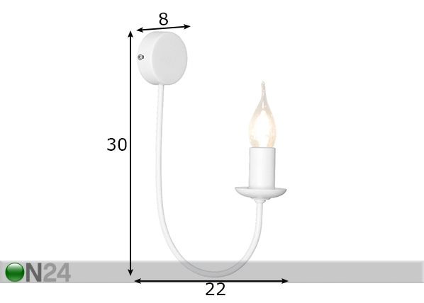 Настенный светильник Feb размеры