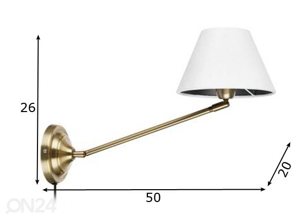 Настенный светильник Garda размеры