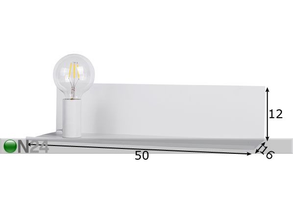 Настенный светильник Shelf размеры