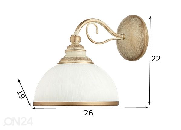 Настенный светильник Xsara размеры