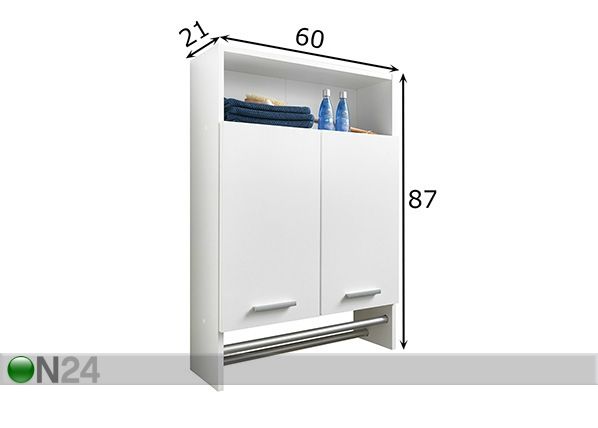 Настенный шкаф в ванную Motril 2 размеры