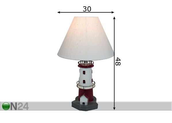 Настольная лампа с маяком размеры
