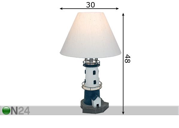 Настольная лампа с маяком размеры